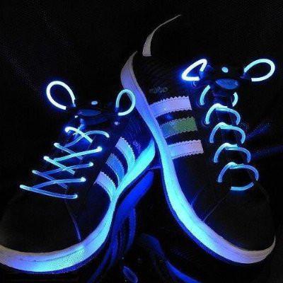 Blue LED Shoelaces