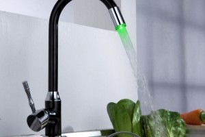 Color Change LED Light Kitchen Faucet
