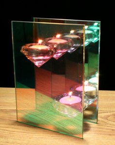 Infinity Mirror Candle Holder