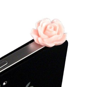 iPhone Pink Rose Dust Plug