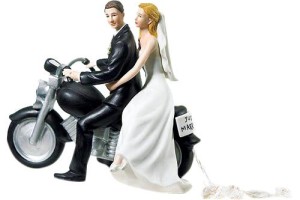 Motorbike Wedding Cake Topper