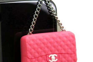 Pink Handbag iPhone Dust Plug