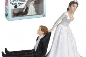 Reluctant Groom Wedding Cake Topper